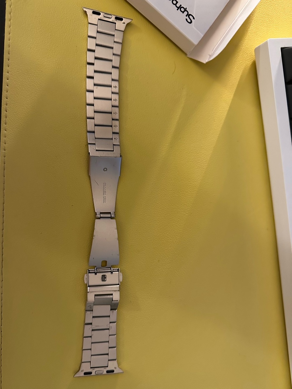 Amazon Silver Stainless Steel Link Watch Band for Men